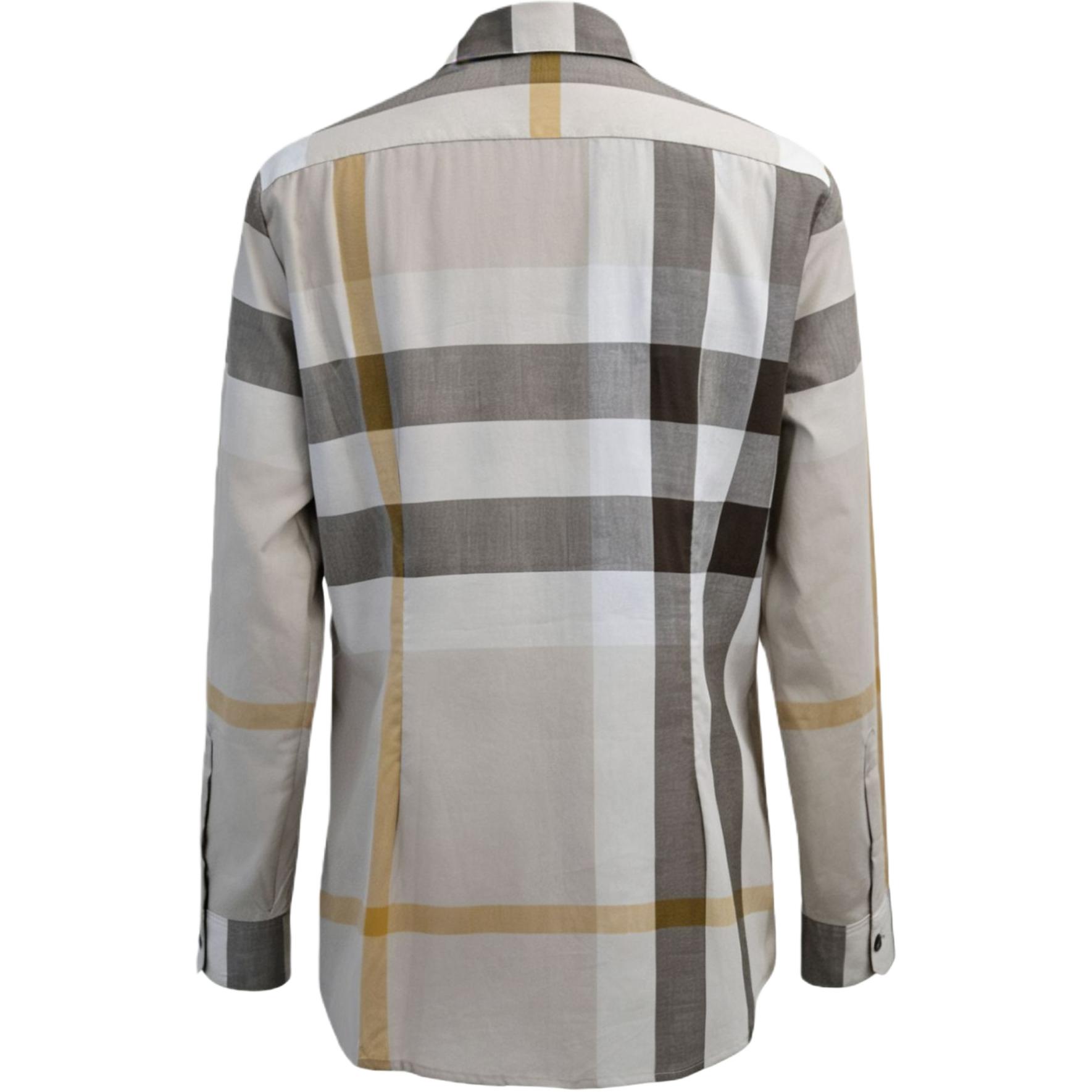 Рубашка женская Greige Burberry, с лацканом, цвет Greige — фото 3