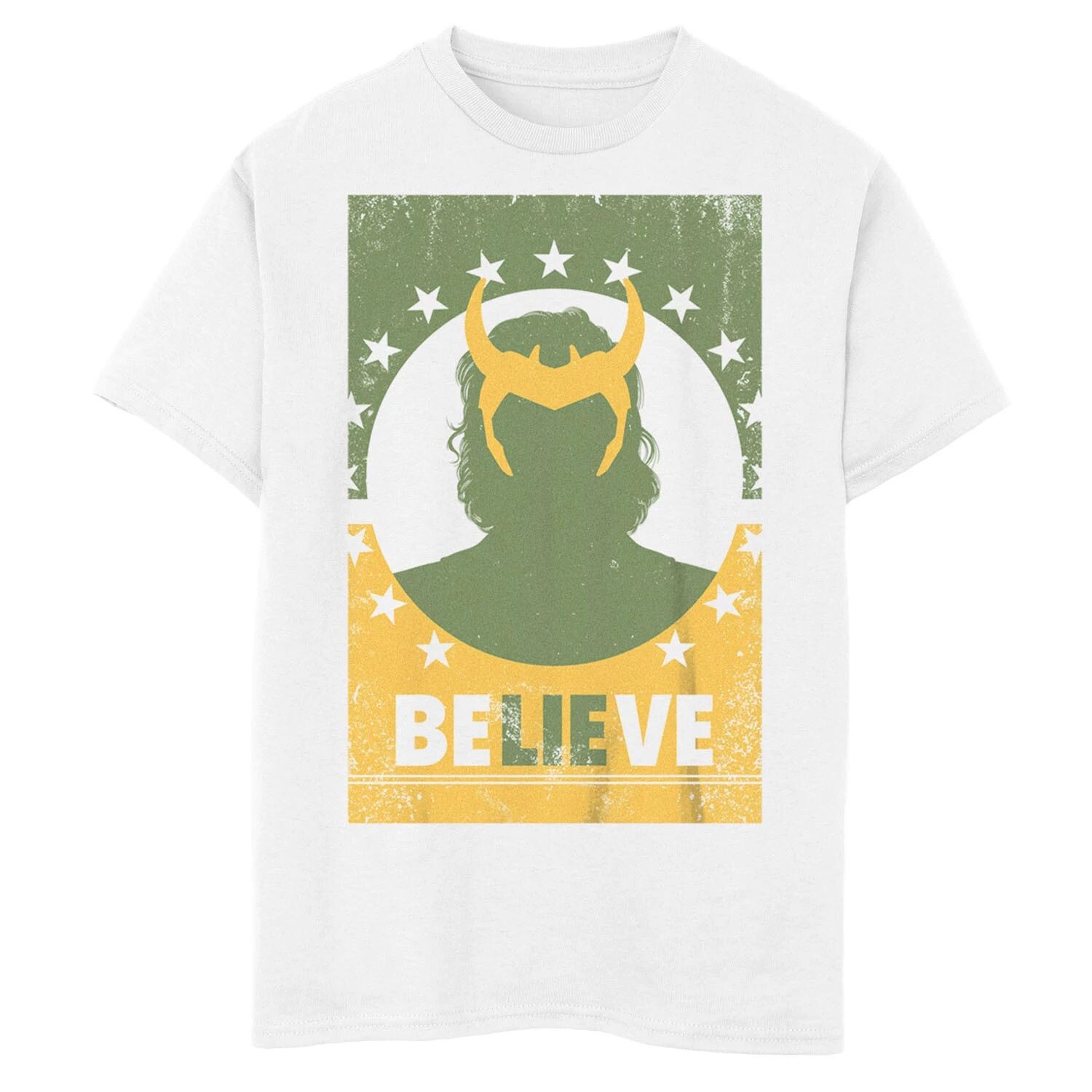 

Футболка с плакатом Marvel Loki BeLIEve для мальчиков 8–20 лет Licensed Character