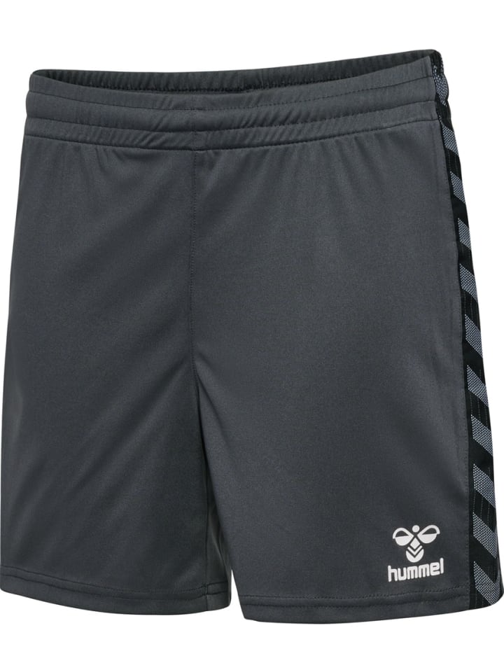 

Детские шорты "Hmlauthentic Pl Shorts Kids" серого цвета Hummel