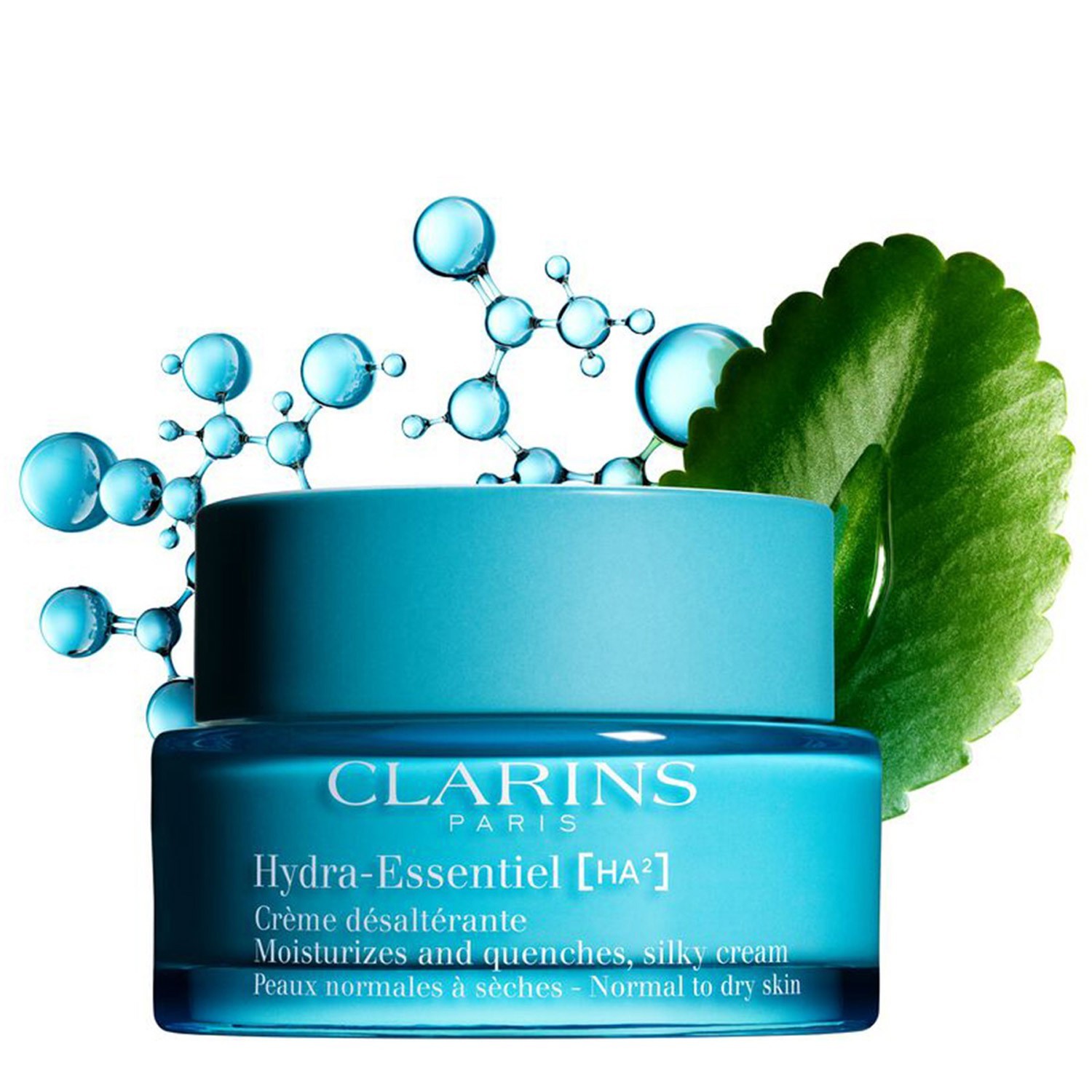 Крем для лица Clarins — Hydra-essentiel ha² hydra-essentiel crème désaltérante peaux normales à sèches , объем, 50 мл — фото 2