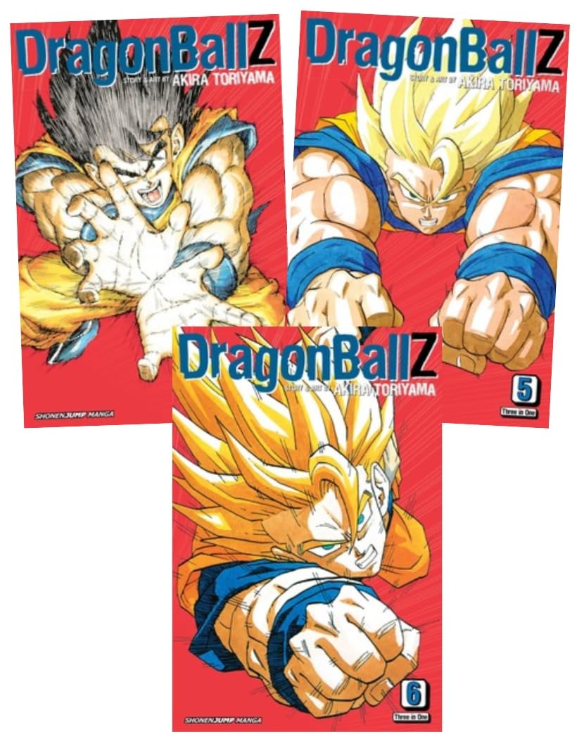 

Dragon Ball Z (VIZBIG Edition) Series 3-Book COllection Set II (Vol.4 to Vol.6) by Akira Toriyama - Classic Manga in Premium Omnibus Format (VIZ Media LLC)
