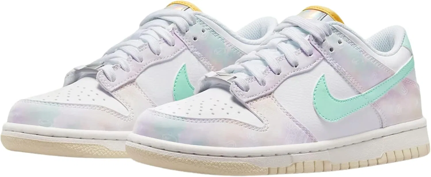 Кроссовки Nike Dunk Low, детские, белый/мятная пена — фото 3