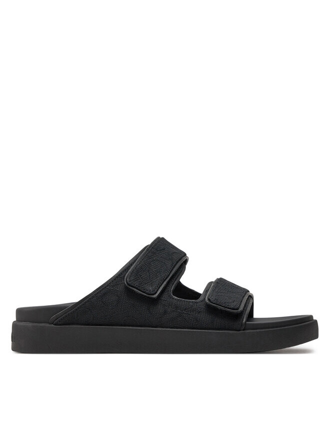 

Шлепанцы Calvin Klein Flat Adj Slide Mono Jacq, черный