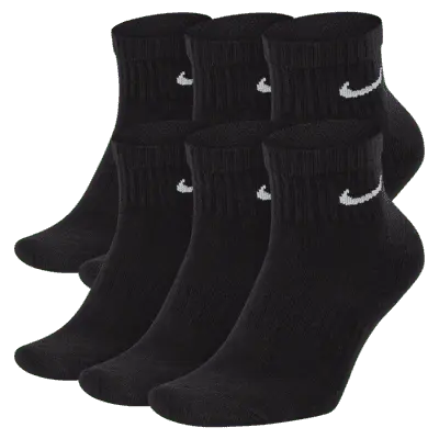 

Носки Nike Everyday Cushioned Training Ankle (6 шт), черный/белый