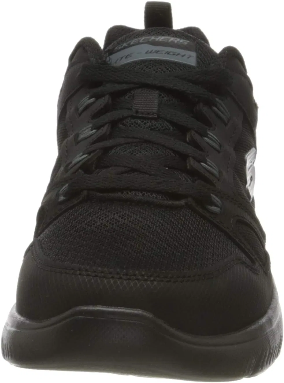 Skechers Herren Summits New World кроссовки, Black Leather Pu Mesh Black Trim — фото 2