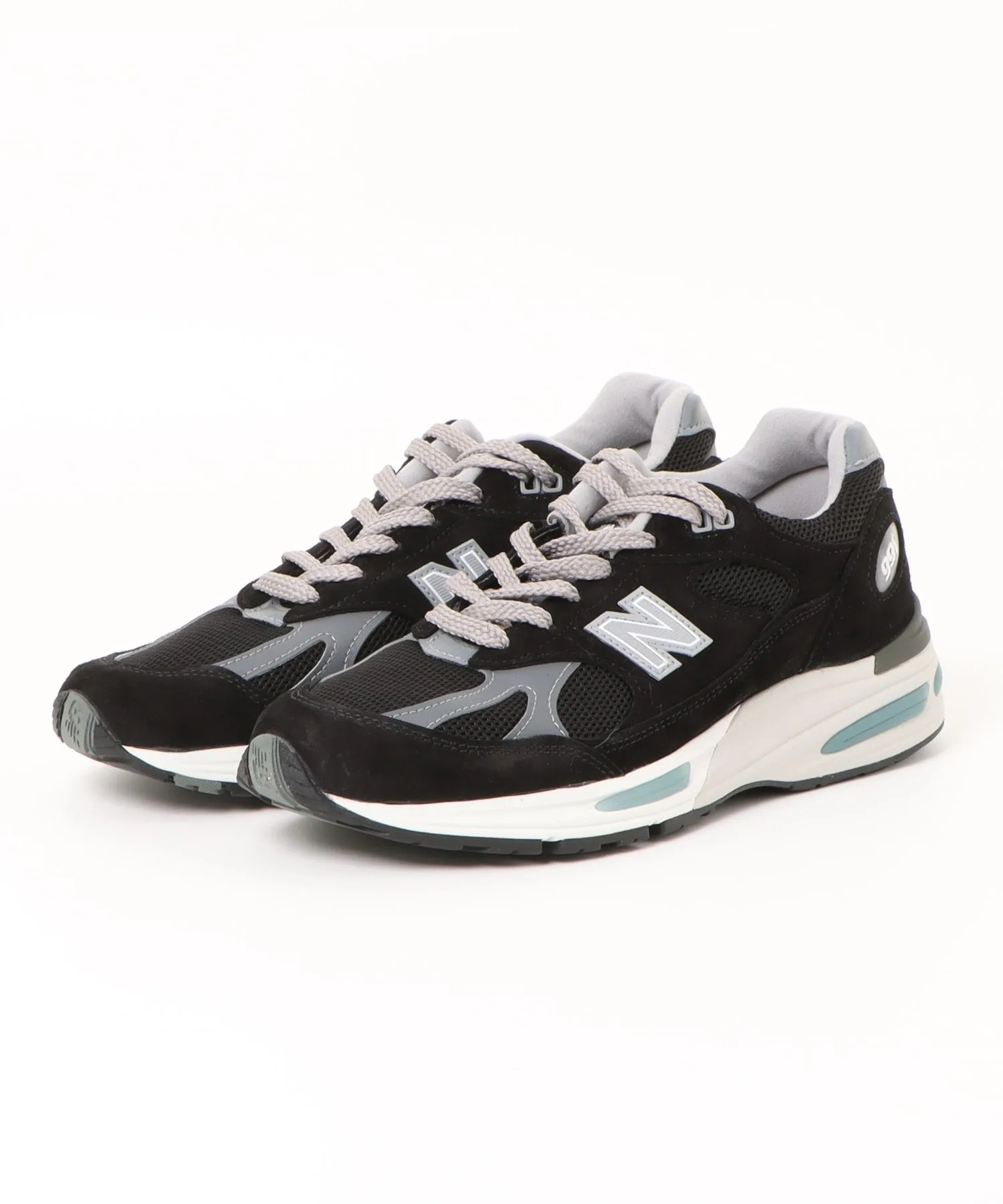 Мужские кроссовки из натуральной кожи New Balance U991 V2 Made in UK черные