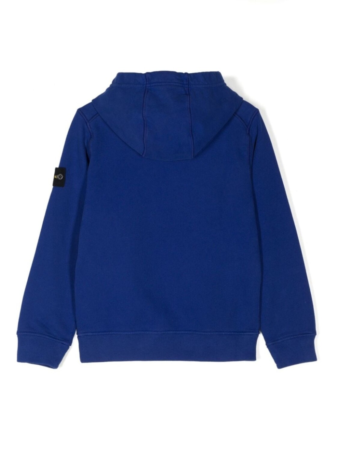 Stone Island Junior толстовка с капюшоном из хлопка с изображением компаса, синий — фото 2