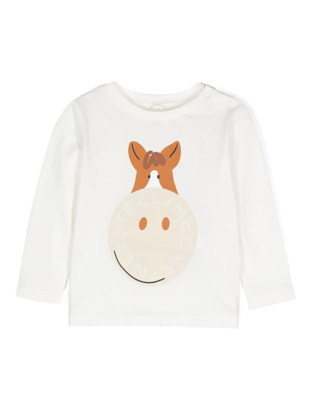 

Футболка с графичным принтом Stella McCartney Kids, белый