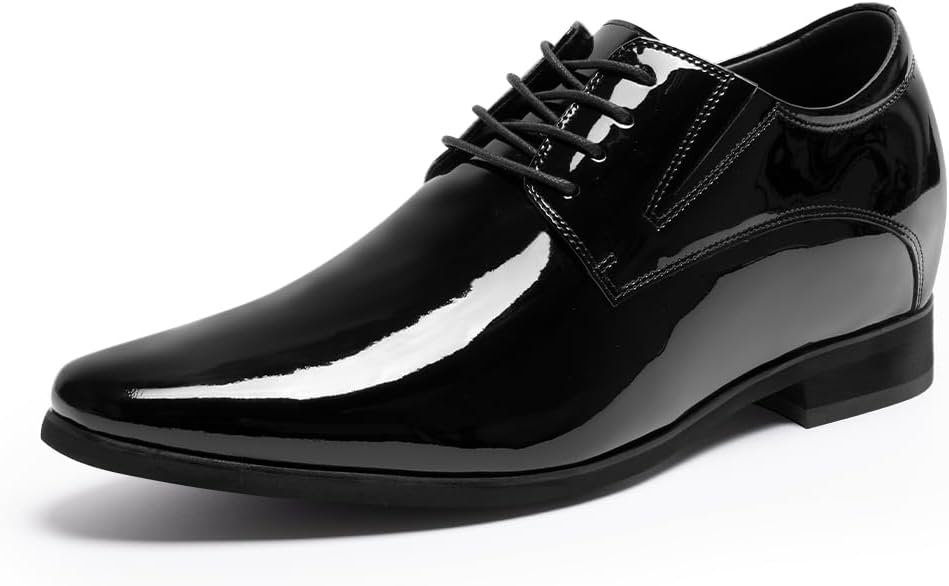 

Мужские туфли-лодочки CHAMARIPA | Невидимые туфли-оксфорды дерби черного цвета, увеличивающие рост | Встроенная система добавляет 8 см | Классическая деловая обувь | Размеры: US 7.5-12.5, черный