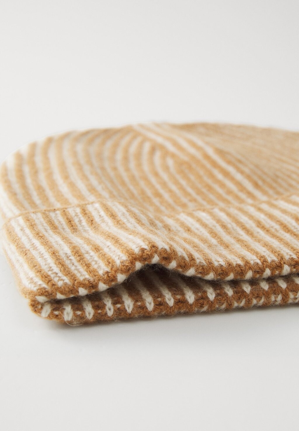 

Шапка PLATED TURN BACK BEANIE KNITID, коричневый