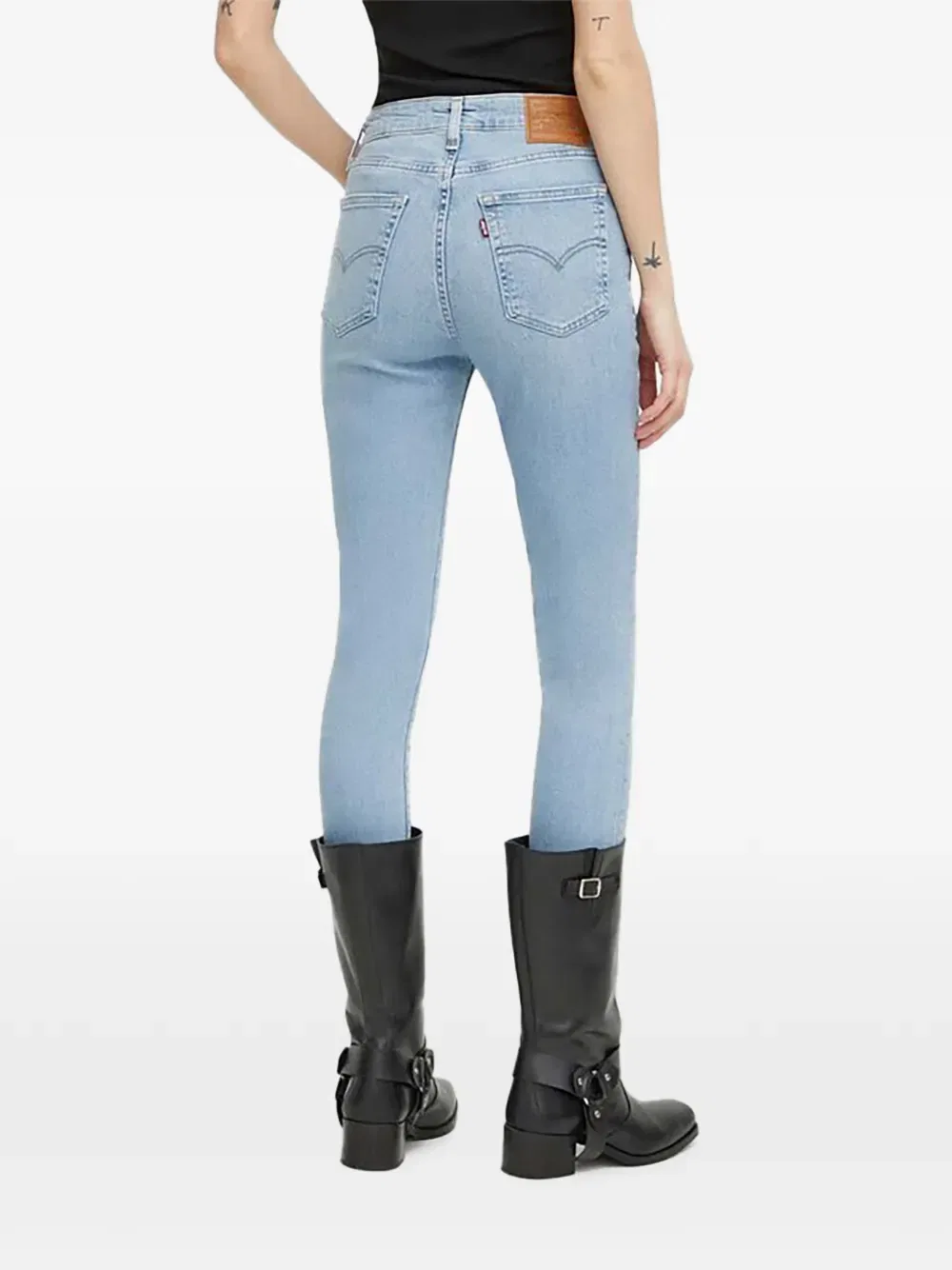 Джинсы узкие с необработанным краем Levi'S, синий — фото 4