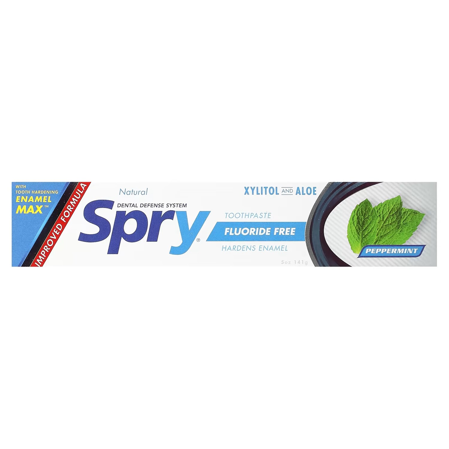 Зубная паста Xlear Spry без фтора, перечная мята, 5 унций (141 г) — фото 2