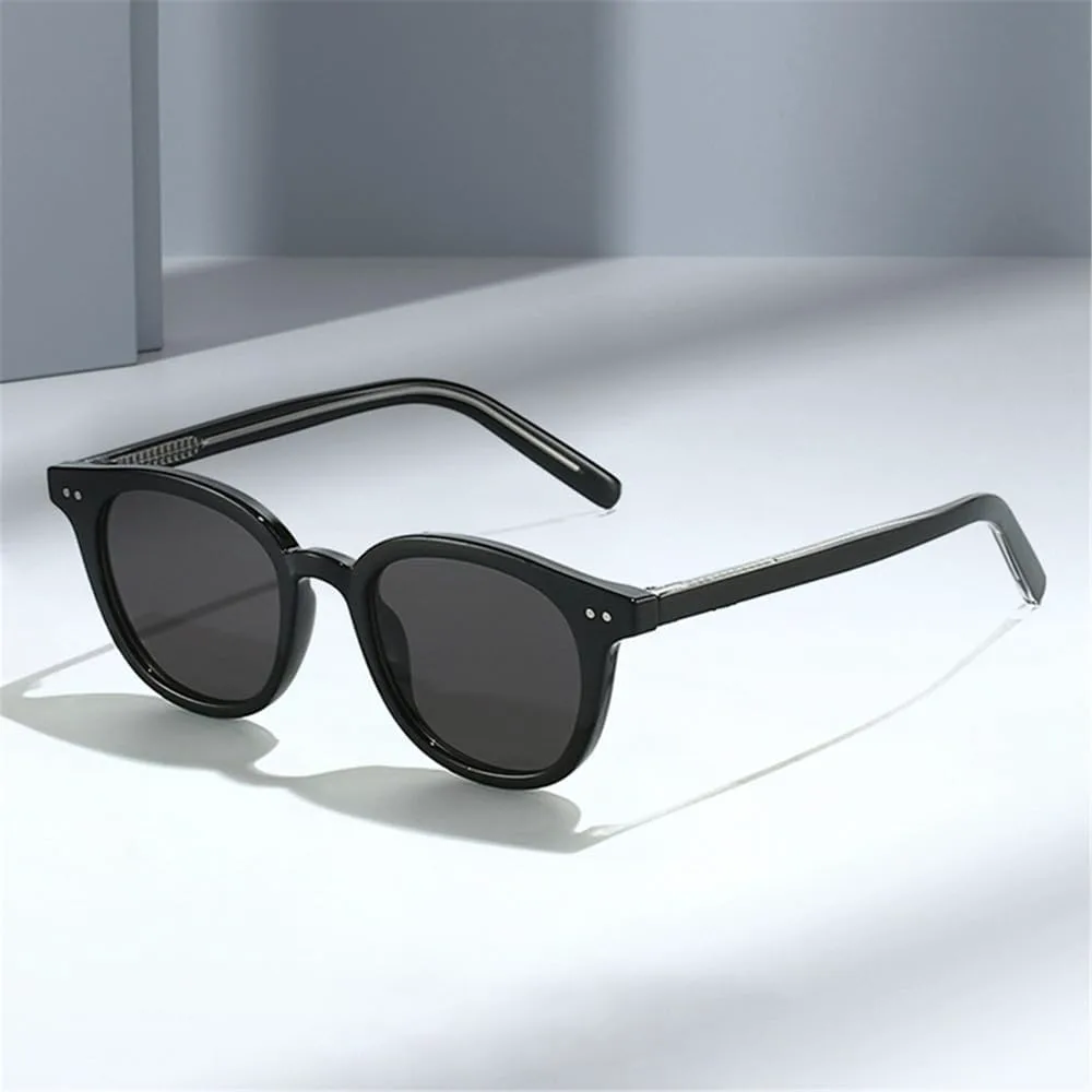 

Солнцезащитные очки UV400 с овальной оправой и заклепками в стиле панк для женщин и мужчин, для бега и занятий спортом на открытом воздухе UYPTK, Green Grey