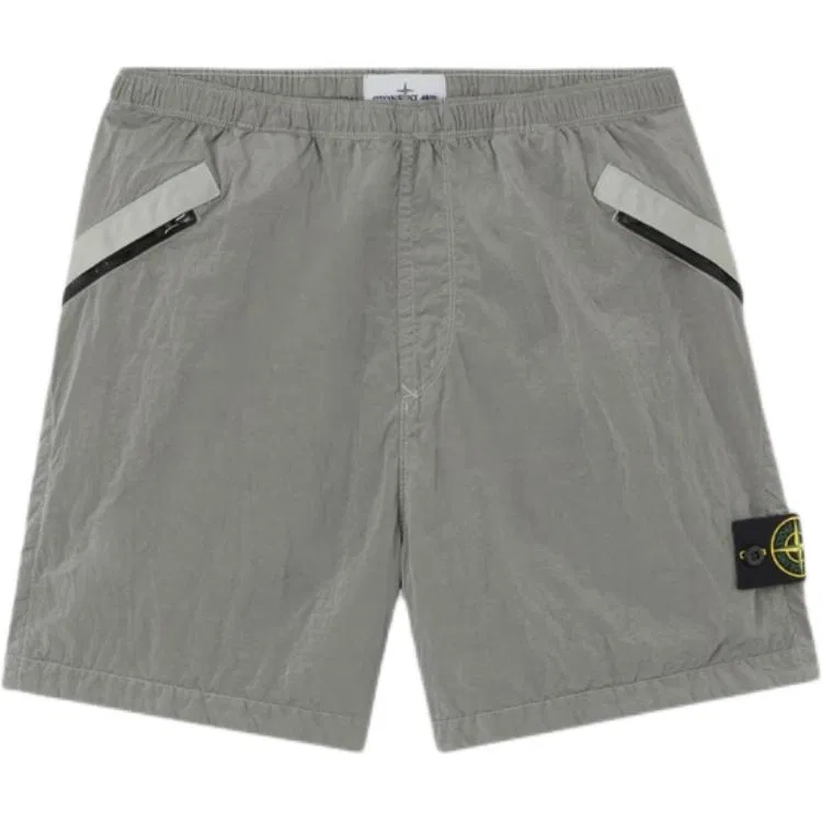 Шорты zip-pocket STONE ISLAND, Pearl Gray