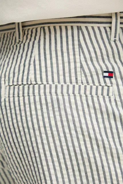 Шорты с принтом в полоску Tommy Hilfiger, бежевый — фото 4