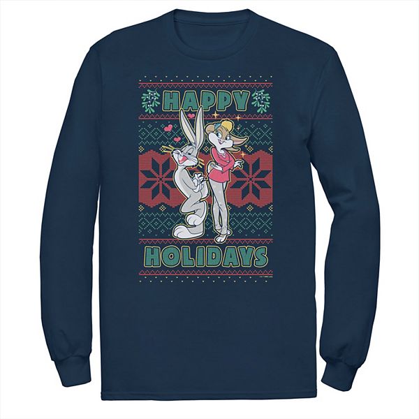 

Футболка Bugs Bunny и Lola Looney Tunes Happy Holidays Big & Tall Licensed Character