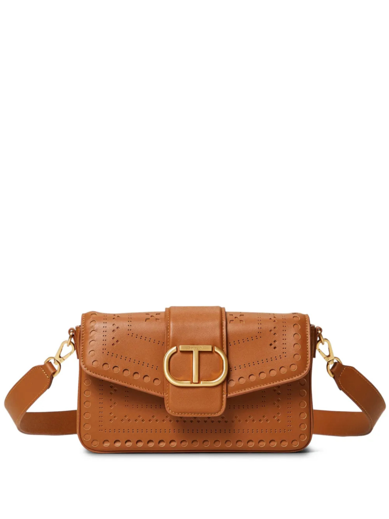 

Сумка на плечо Oval T TWINSET, коричневый