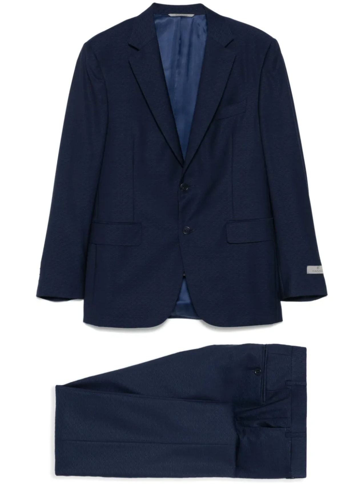 

Canali меланжевый костюм, синий