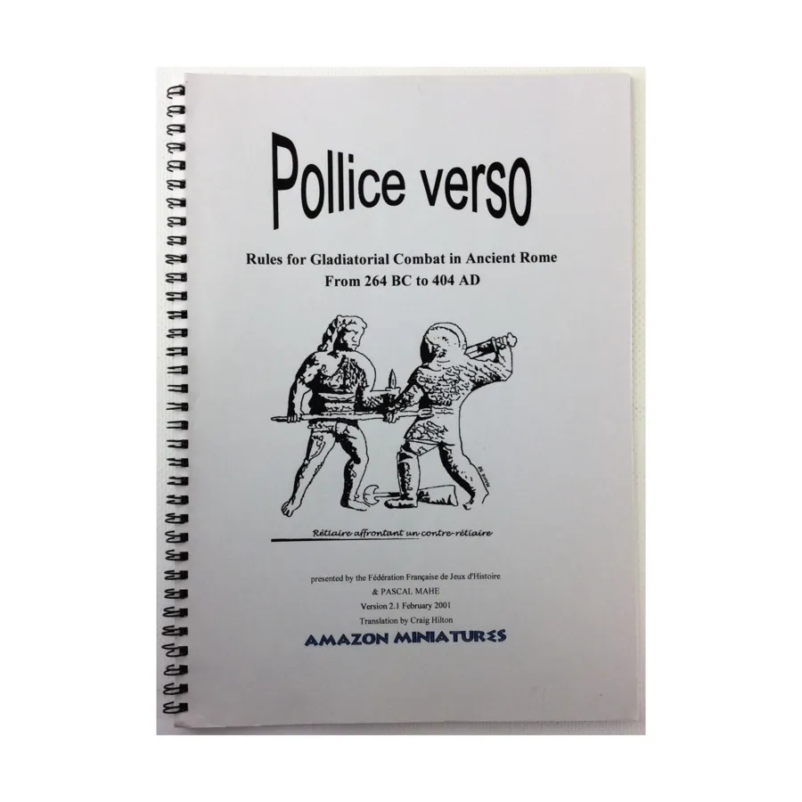 

Поллис Версо, Historical Miniature Rules (Amazon Miniatures)