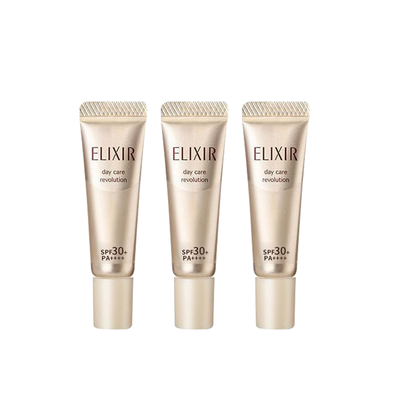 Набор дневной эмульсии Shiseido Elixir Day Care Revolution с SPF50, 5 мл х 7 — фото 2