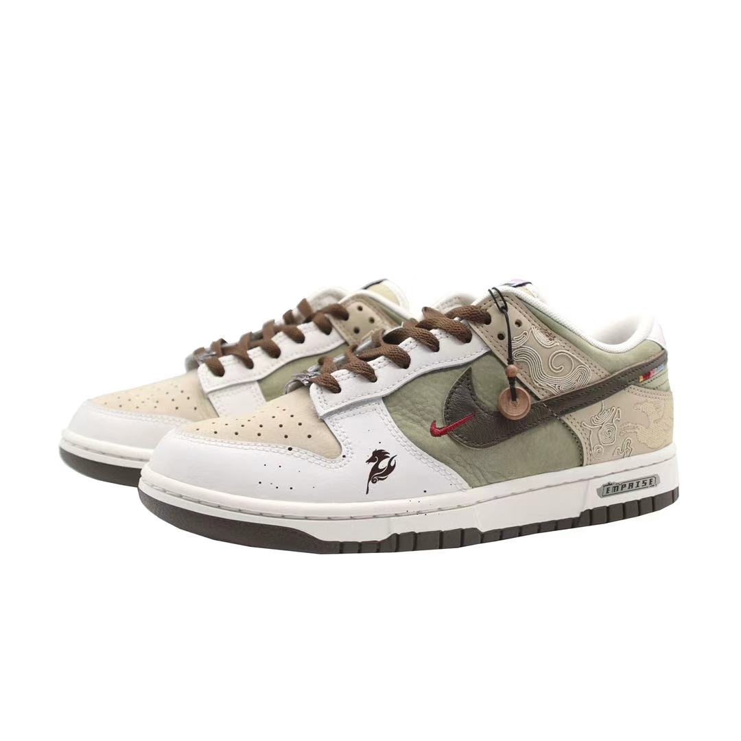 Dunk Horse Year Limited, Unbridled Collection, Spring Encounter, New Year Edition Synthetic Leather Nike, zhuo feng chun — фото 4