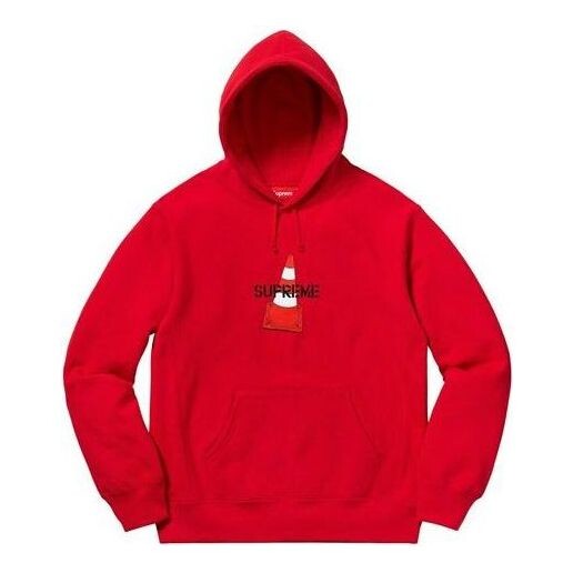 

Толстовка fw19 week 1 cone hooded sweatshirt 'red' Supreme, красный