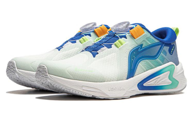 Кроссовки для бега Vermilion Bird 1.0 Low Top для детей LINING YOUNG, синий/белый — фото 3