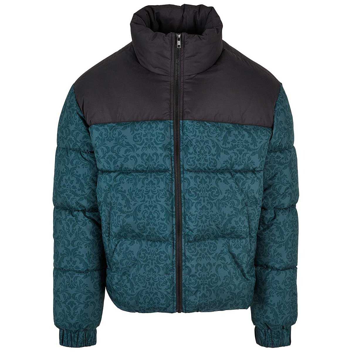 

Пуховик AOP Retro Puffer Jacket Urban Classics, цвет Flaschengrün