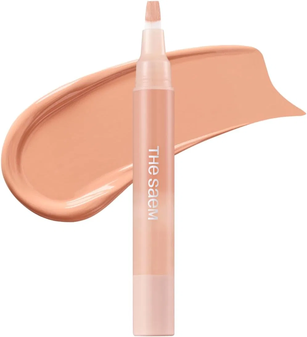 Консилер The Saem Cover Perfection Pen, персиково-бежевый, 4 мл