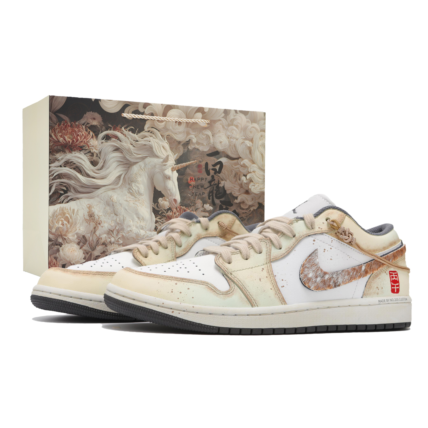 

Jordan Мужские баскетбольные кроссовки Air 1 с износостойким низким верхом, винтажного дизайна, бежево-желтого цвета