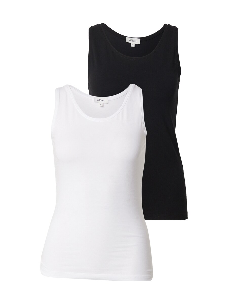 

Топ s.Oliver, Black/White