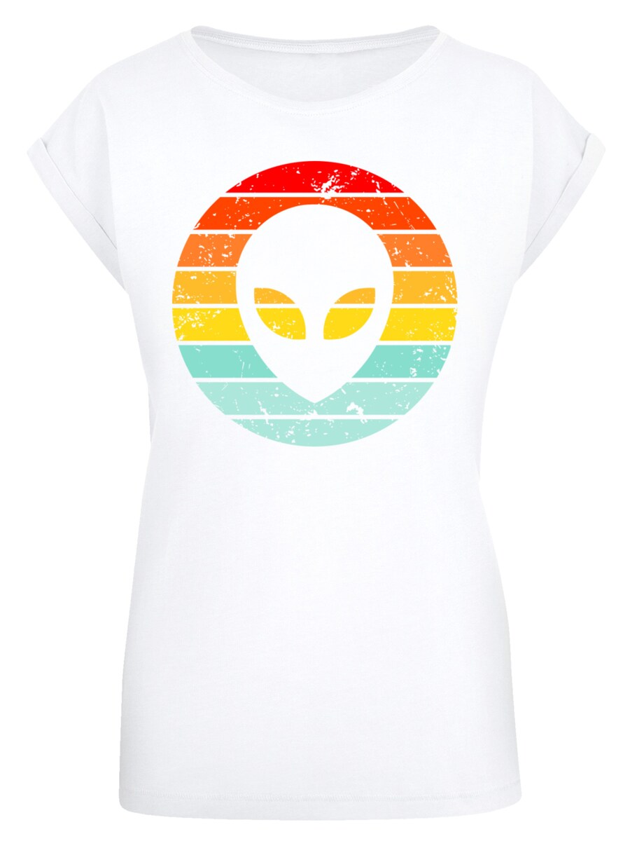 

Рубашка F4NT4STIC Alien Retro Sonnenuntergang, белый