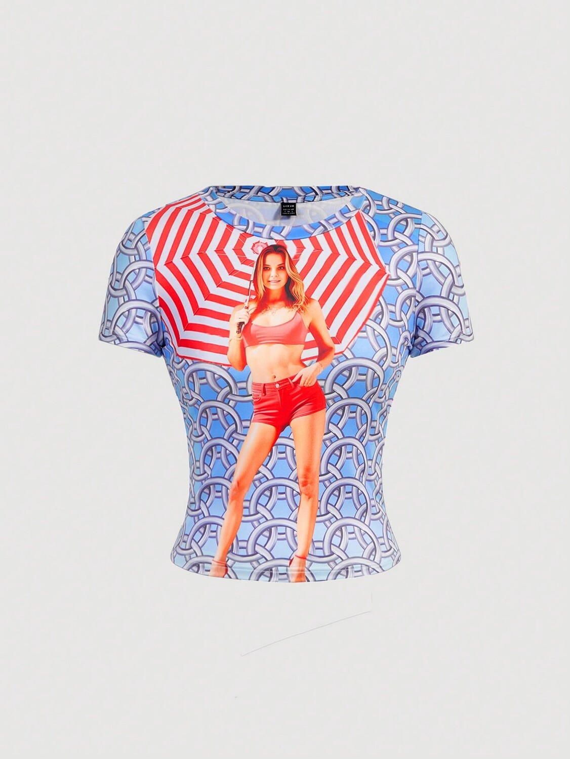 

SHEINNeu Женская рубашка Fun Dopamine Graphic T, многоцветный