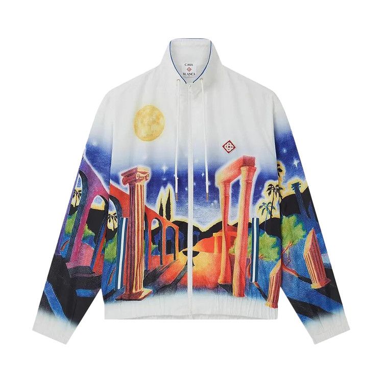 

Куртка Casablanca Printed Poly Taffeta Jacket, White