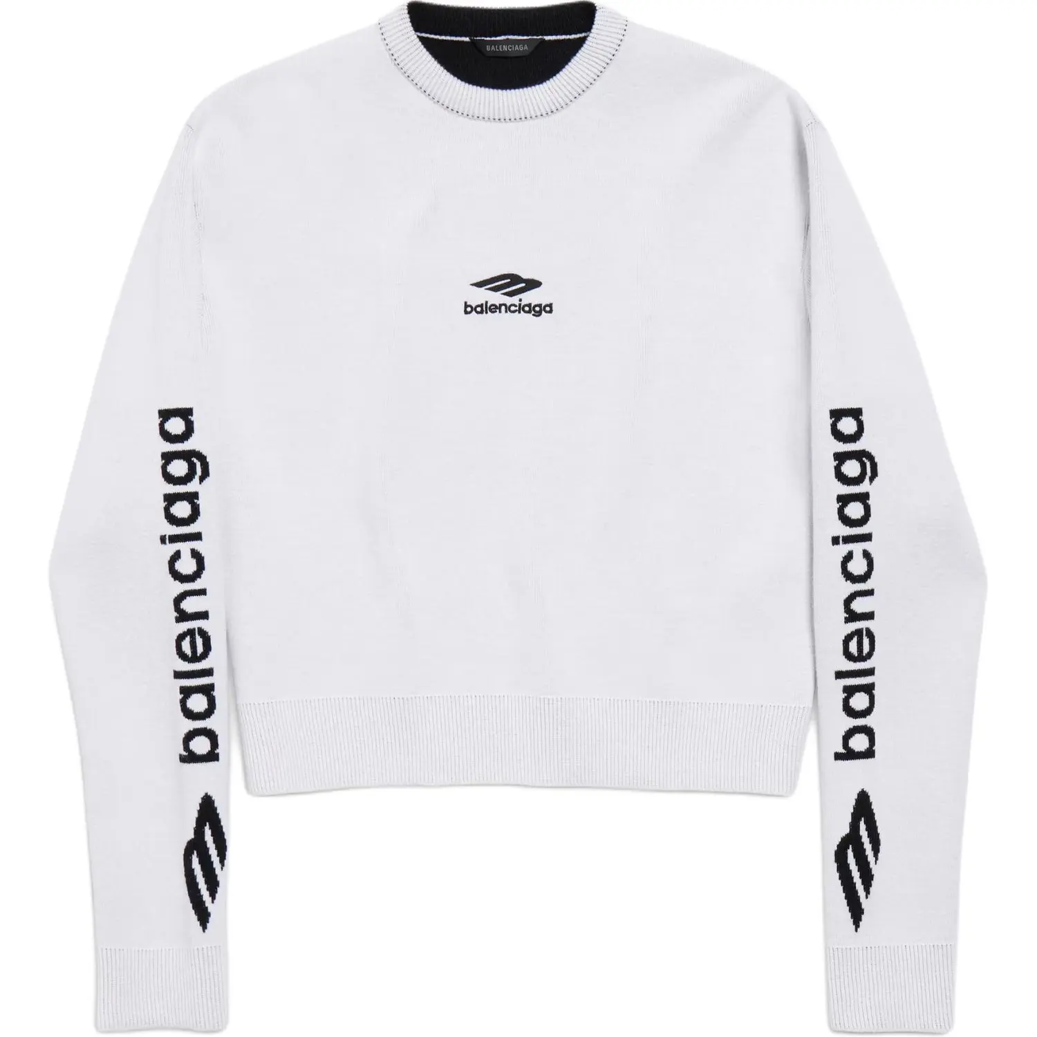 Свитер FW25 Regular Fit женский Balenciaga, белый