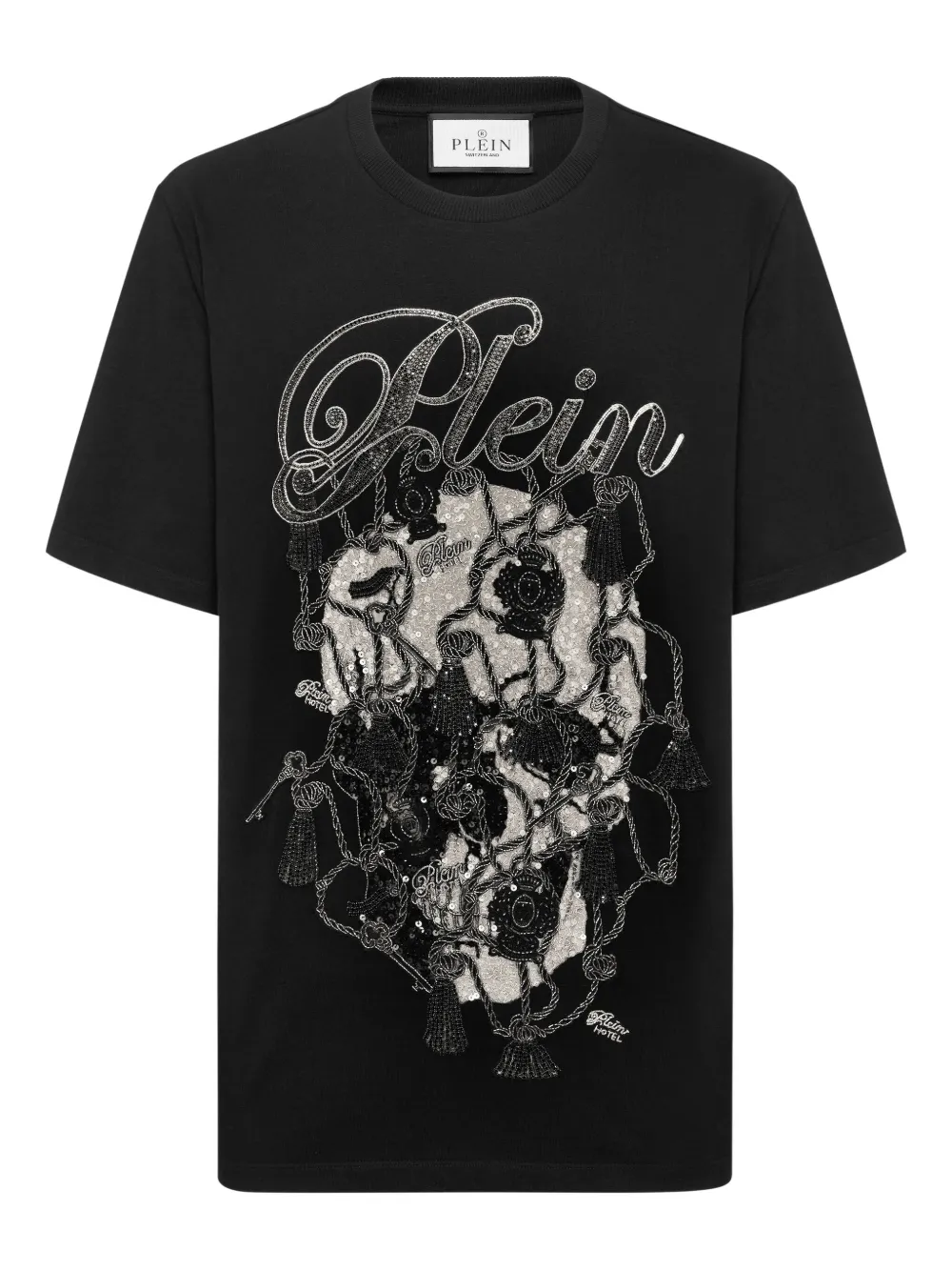 

Футболка с кристаллами Philipp Plein, черный