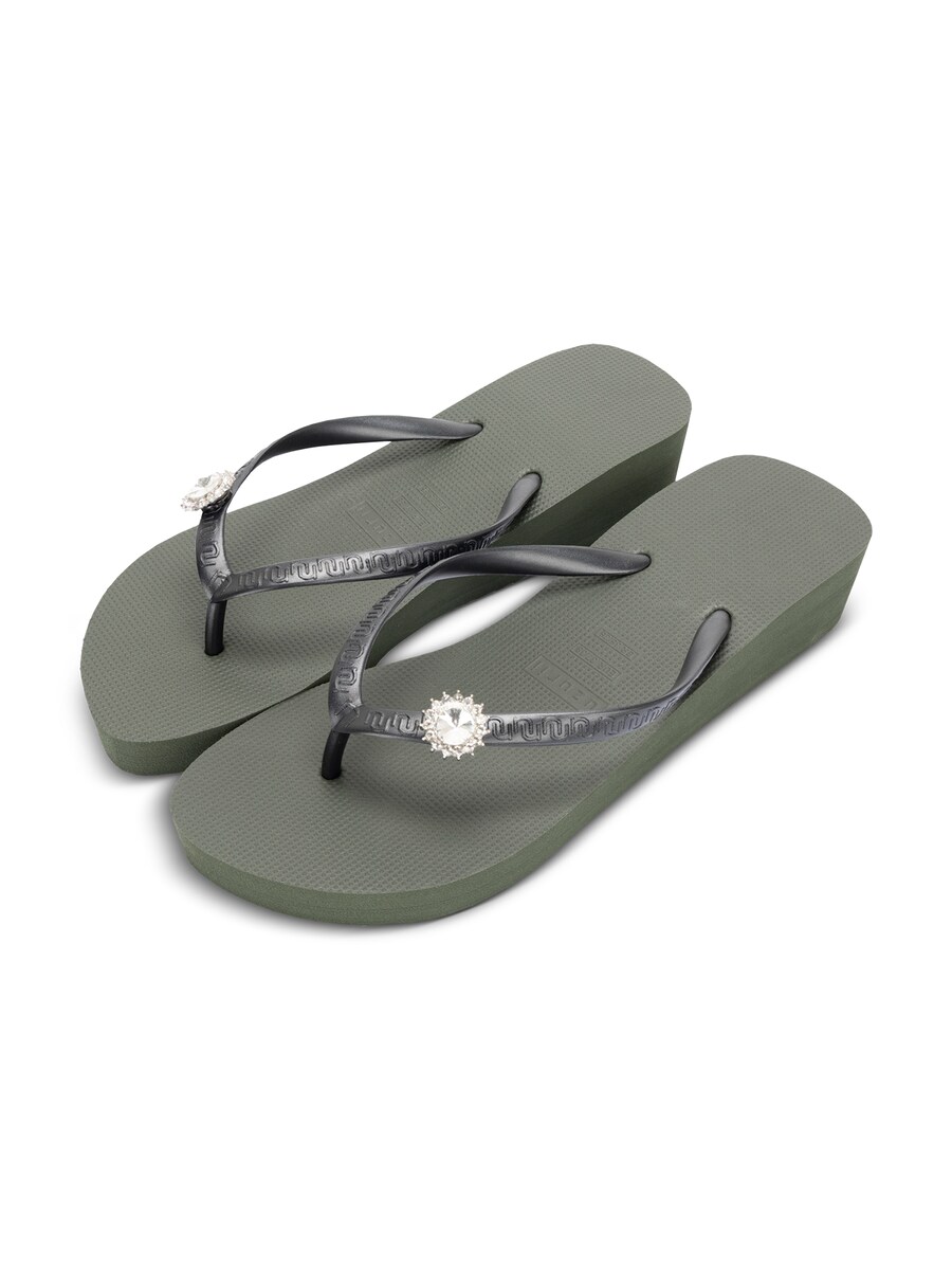 Классические балетки Uzurii Luxury Footwear Army, оливковый — фото 4