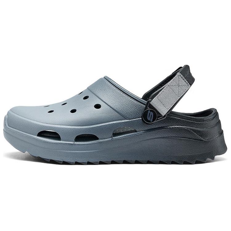 Клоги женские сине-черные Skechers