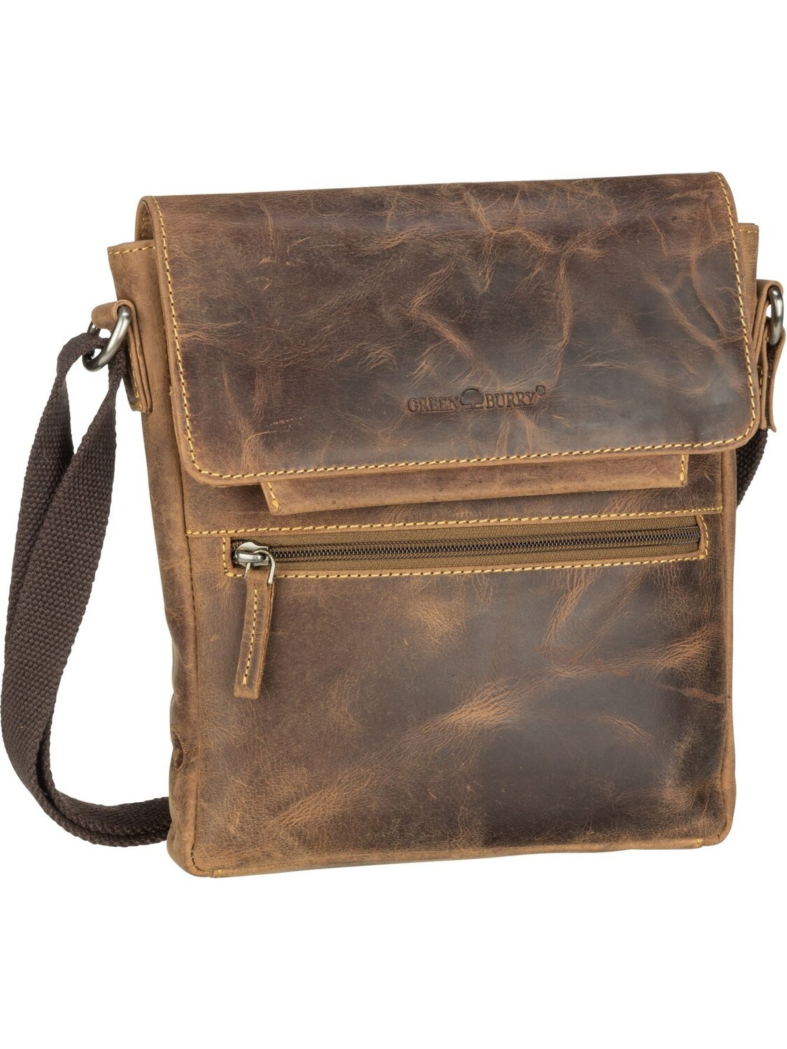 

Сумка через плечо Greenburry Vintage 1650C, коричневый