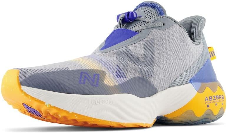 

Кроссовки для бега New Balance Mens FuelCell Rebel Tr V1, Grey/Hot Marigold/Marine Blue