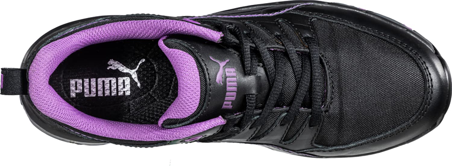 Защитные кроссовки Puma Safety Stepper Low WNS ASTM EH, размер 6, черно-фиолетовые — фото 3