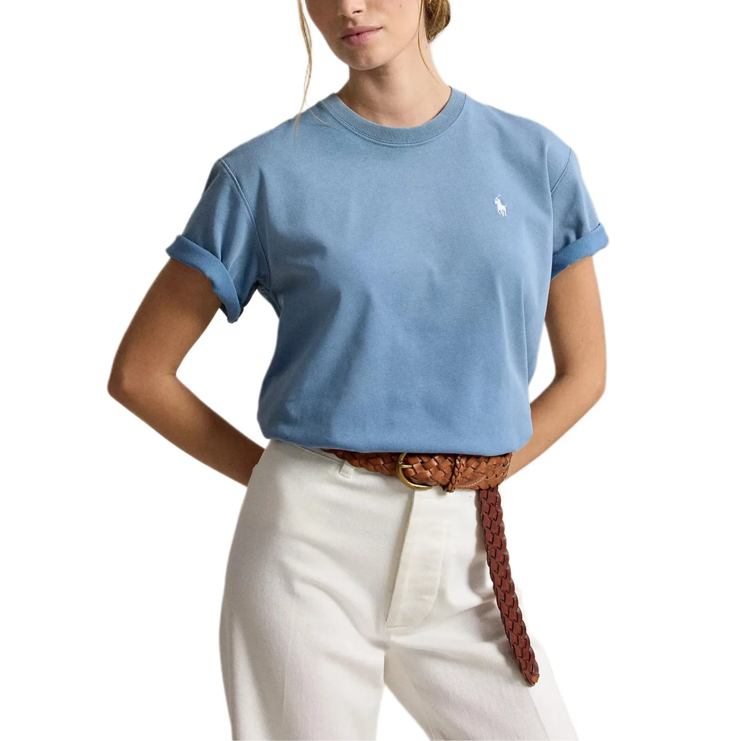 Футболка женская Polo Ralph Lauren Camping Blue — фото 4