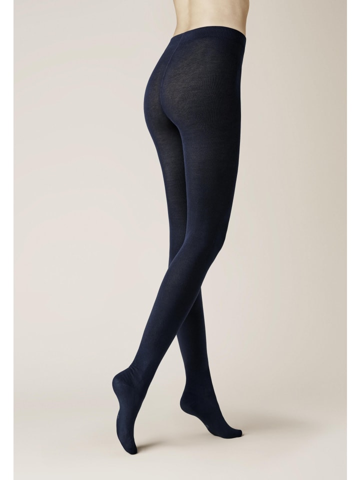 

Kunert Вязаные колготки Liz, приятные для кожи, темно-синего цвета