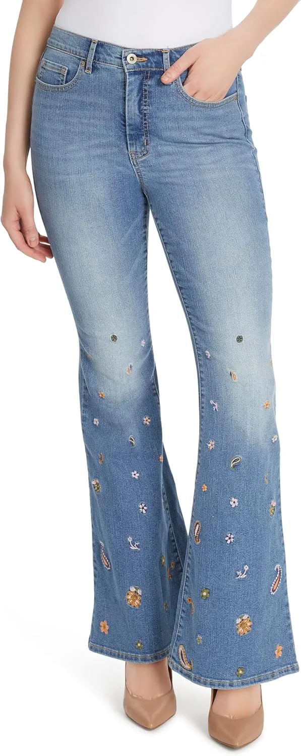 

Джинсы Jessica Simpson Charmed High Rise Fitted Flare