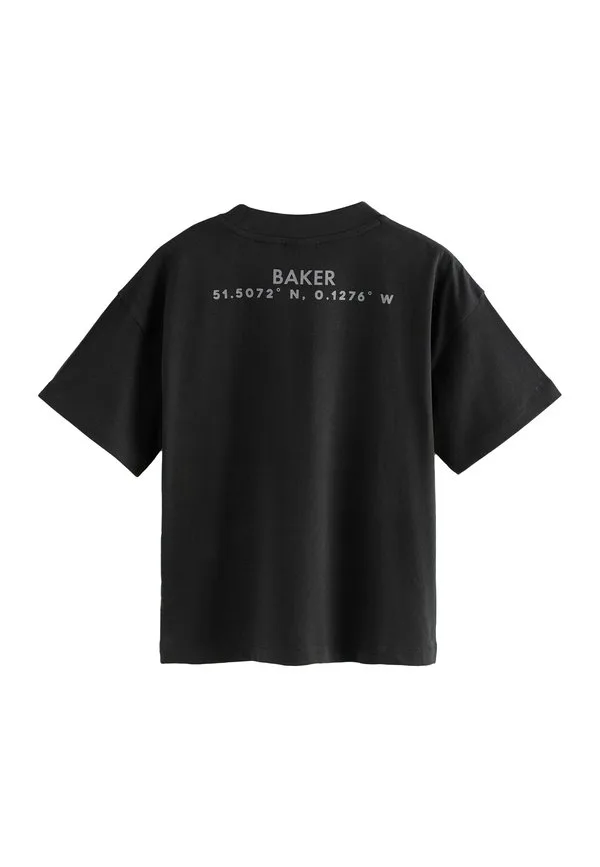Футболка с принтом, стандартного кроя Baker By Ted Baker, Black — фото 2