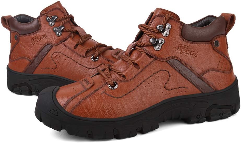 

Мужские туристические ботинки, осенне-зимние повседневные низкие ботинки, для города и бездорожья, коричневые - 39/UK 6.5/US 7 Jlfzc