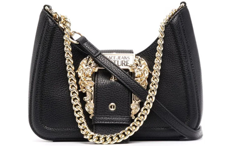 

Кожаная сумка через плечо, черная VERSACE JEANS COUTURE, Set (Bag+Dust Bag)