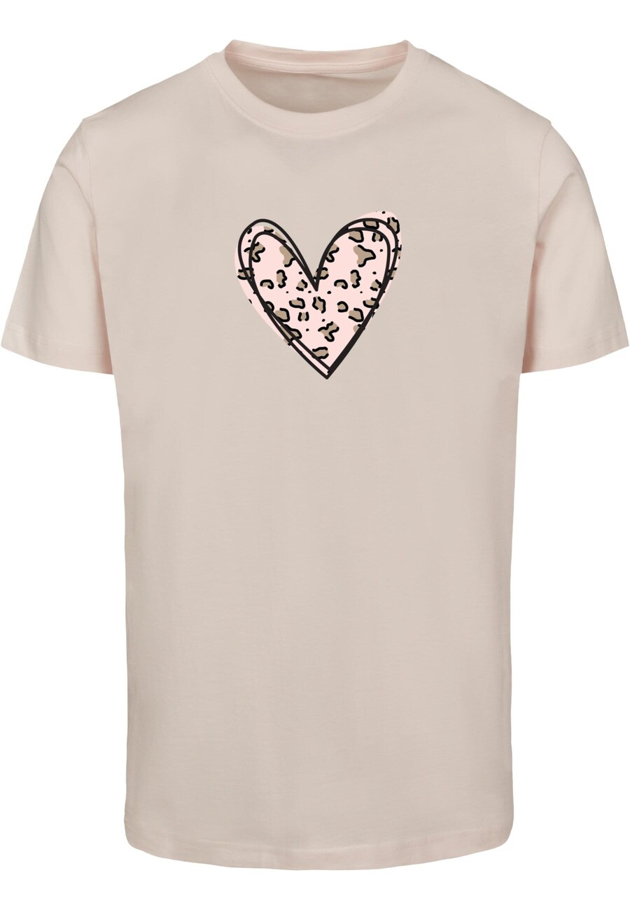 

Рубашка Merchcode Valentines Day - Leopard Heart, бежевый