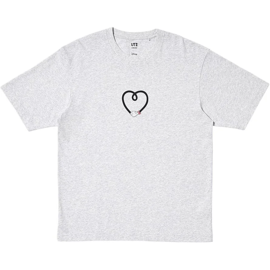 Футболка унисекс Disney Co brand SS26 UNIQLO, серый