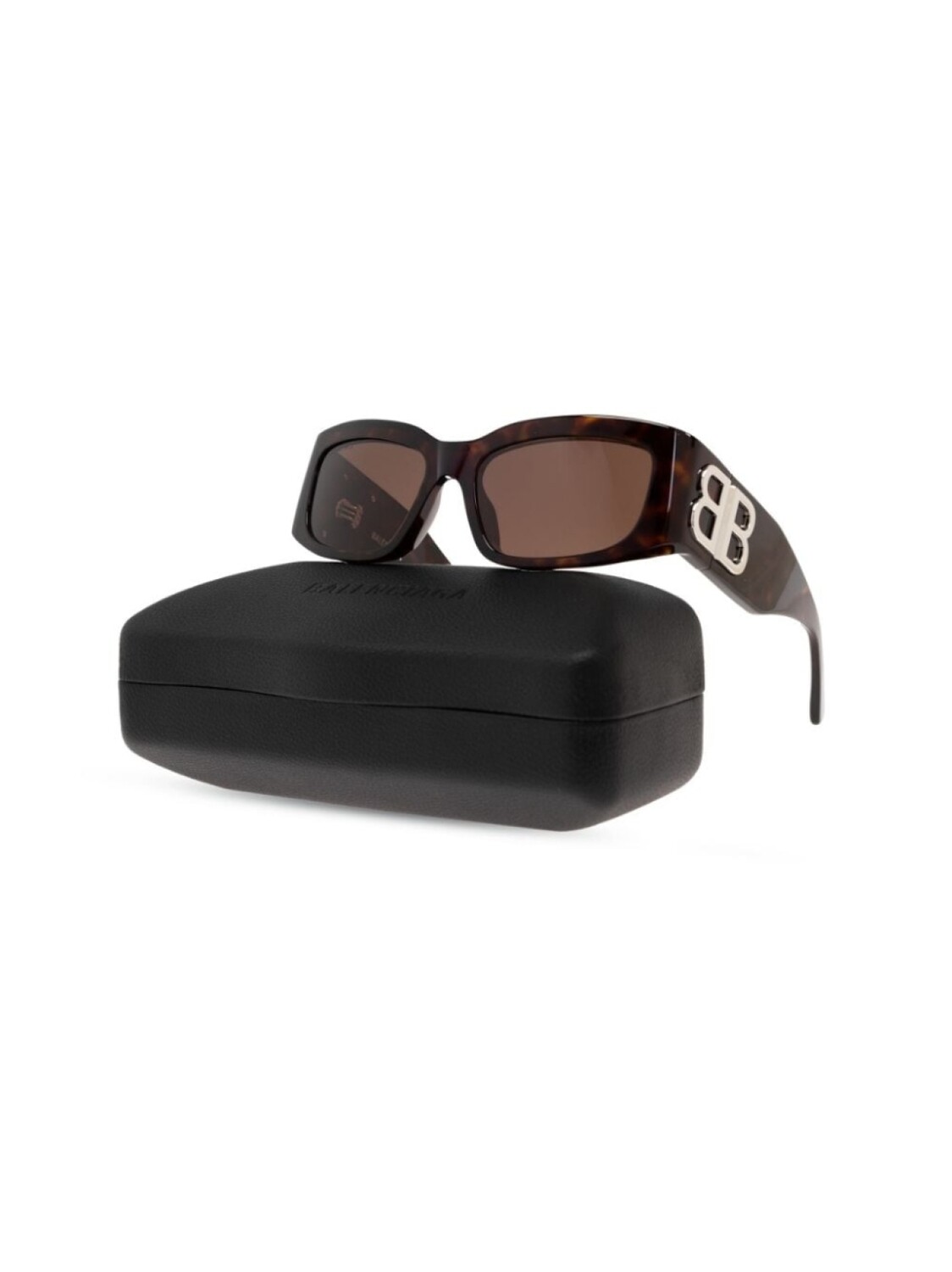 Balenciaga Eyewear солнцезащитные очки с логотипом BB, коричневый — фото 3